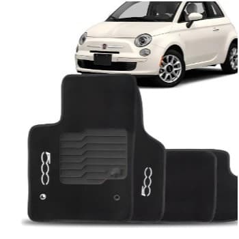 Jogo de Tapete Carpete Fiat 500 2010 a diante.