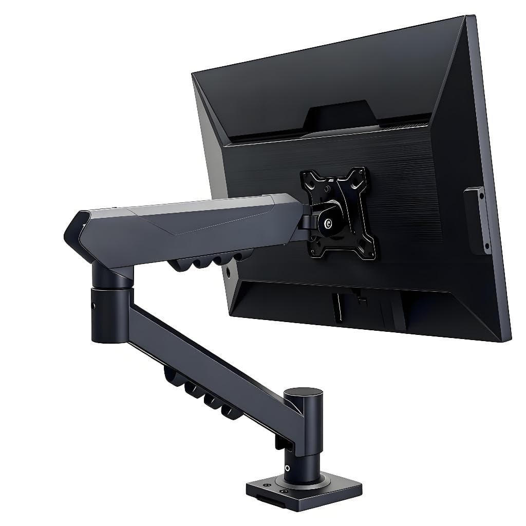 Bayou NB F80 Preto – Braço Mecânico com Pistão a Gás para TV/Monitor de 17" a 32"/sem necessidade de perfuração  U5