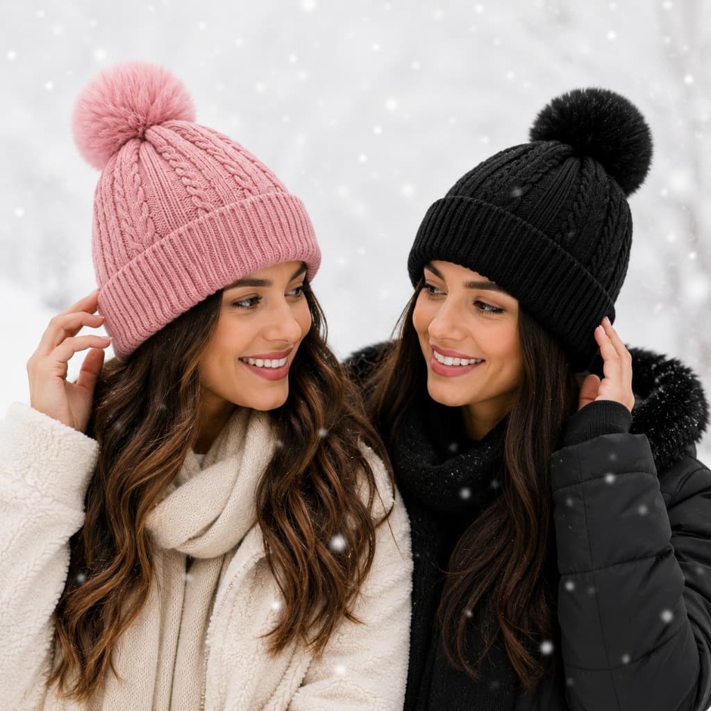 Touca De Lã Forrada Unissex Adulto Gorro Inverno Super Quentinho Original