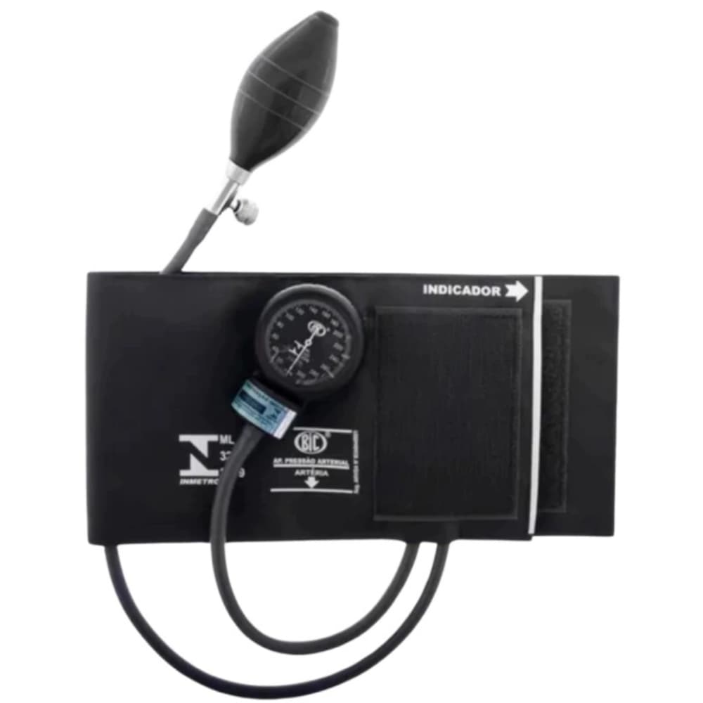 Aparelho de Pressão Adulto Nylon BIC 0336 - Preto