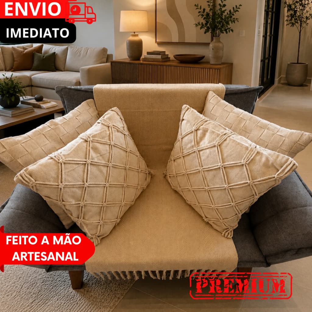 Capas Almofada BOHO 1/2/3/4 Para Decorar Ambientes, Para Qualquer  Pessoa e Uso em Sala ou Quarto