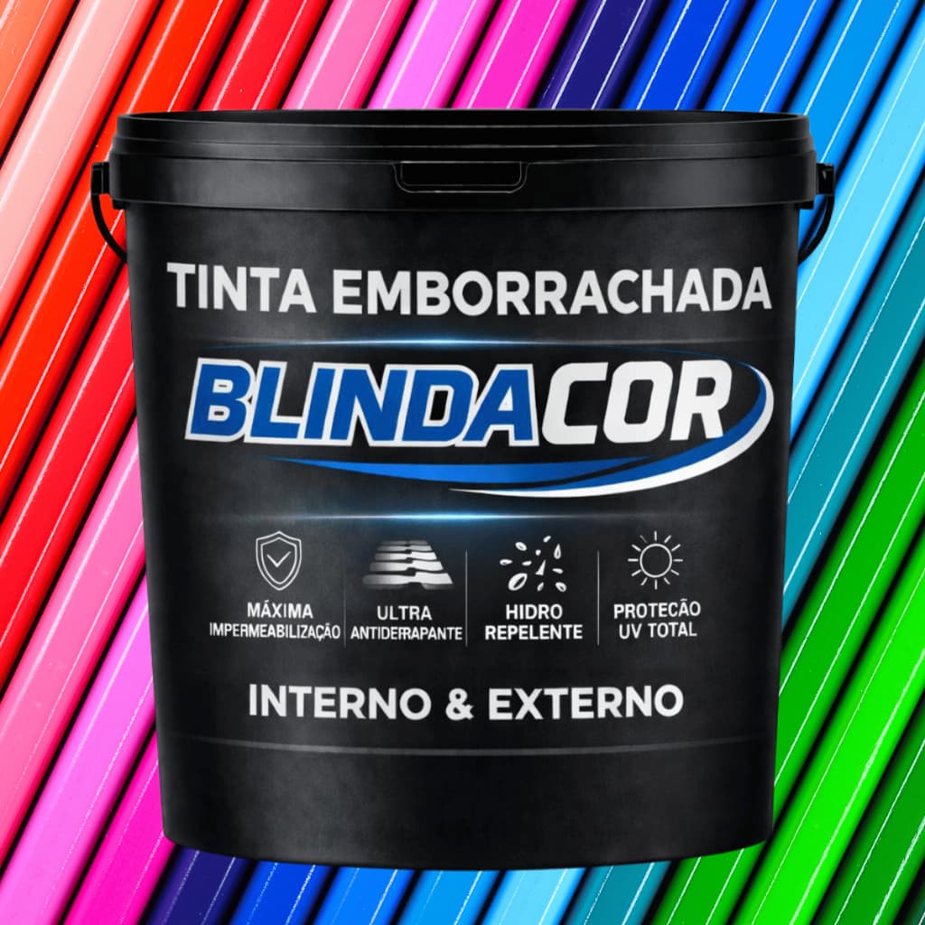Tinta Emborrachada Piso 1KG BlindaCor Econômico Alta Resistência Impermeabilizante Interno e Externo