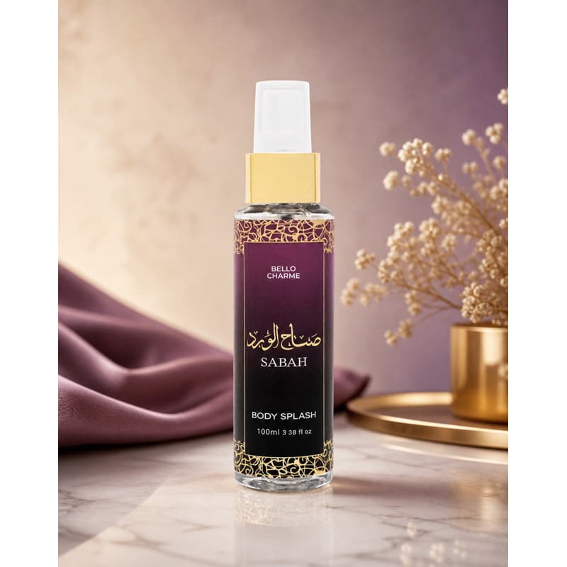 Body Splash Árabe Bello Charme 100ml Feminino e Masculino Dia a Dia Com Elegância