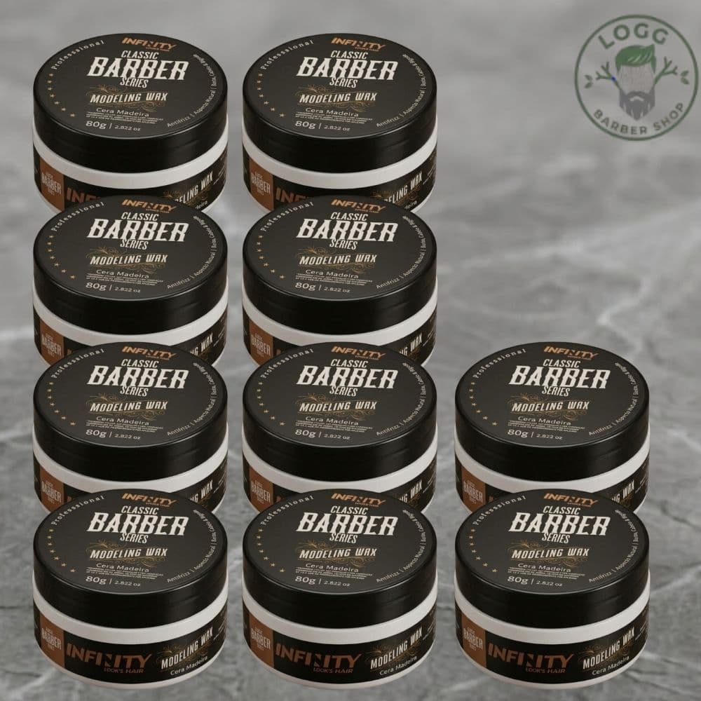 Kit 10x Pasta Wax Efeito Seco Fox For Infinity Men 80g
