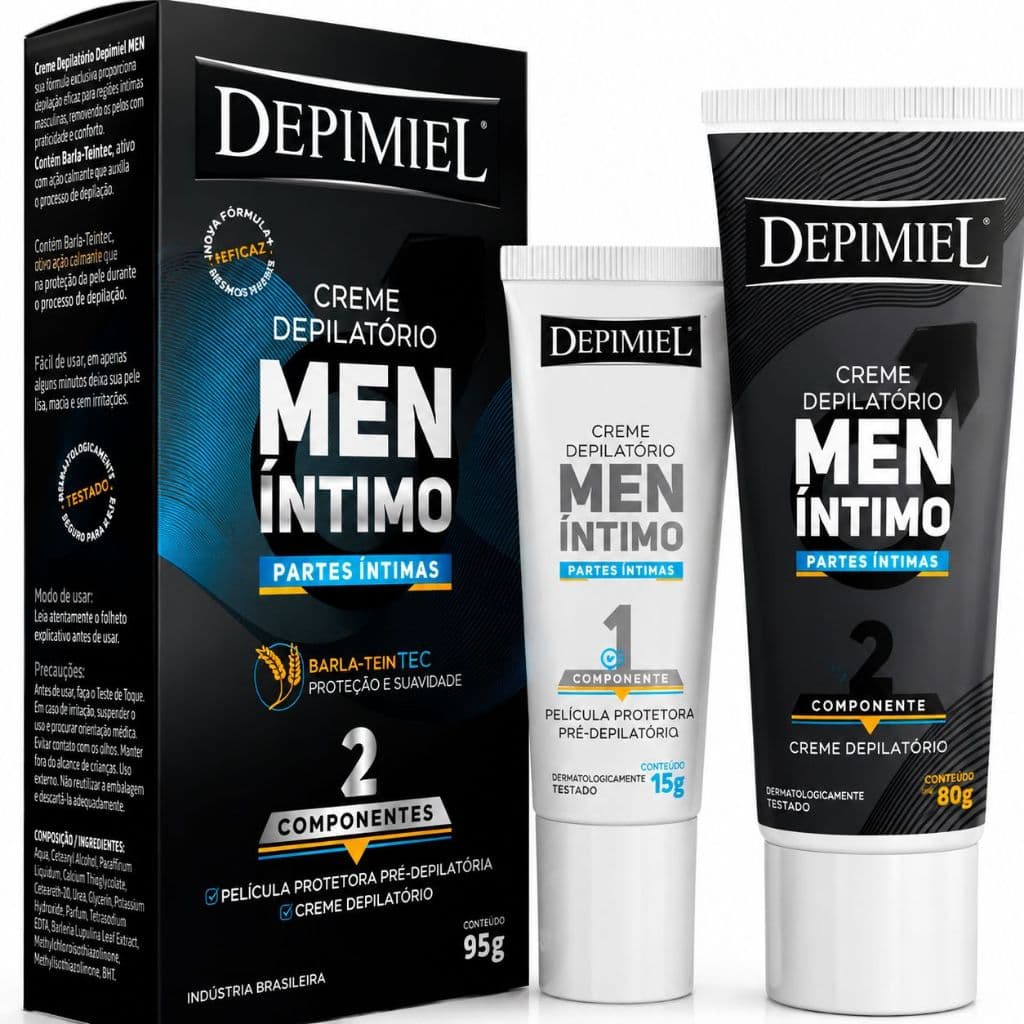 Creme Depilatório Depimiel íntimo men 95g Masculino