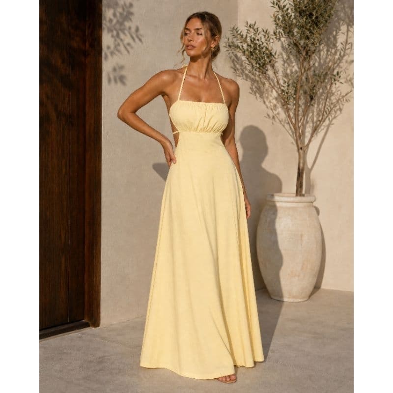 vestido longo casamento festa crepe duna ajustável elegante chic