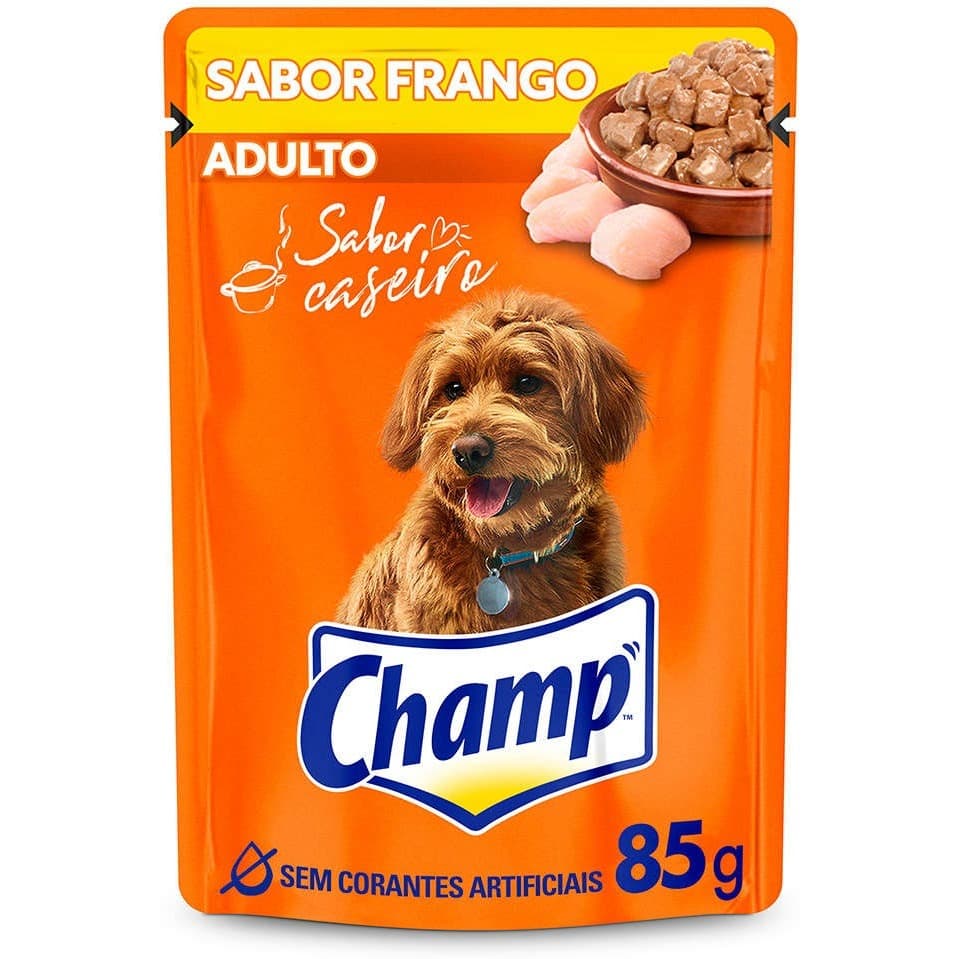 CHAMP SACHE FRANGO ADULTO 85G IRRESISTIVEL UNIDADE