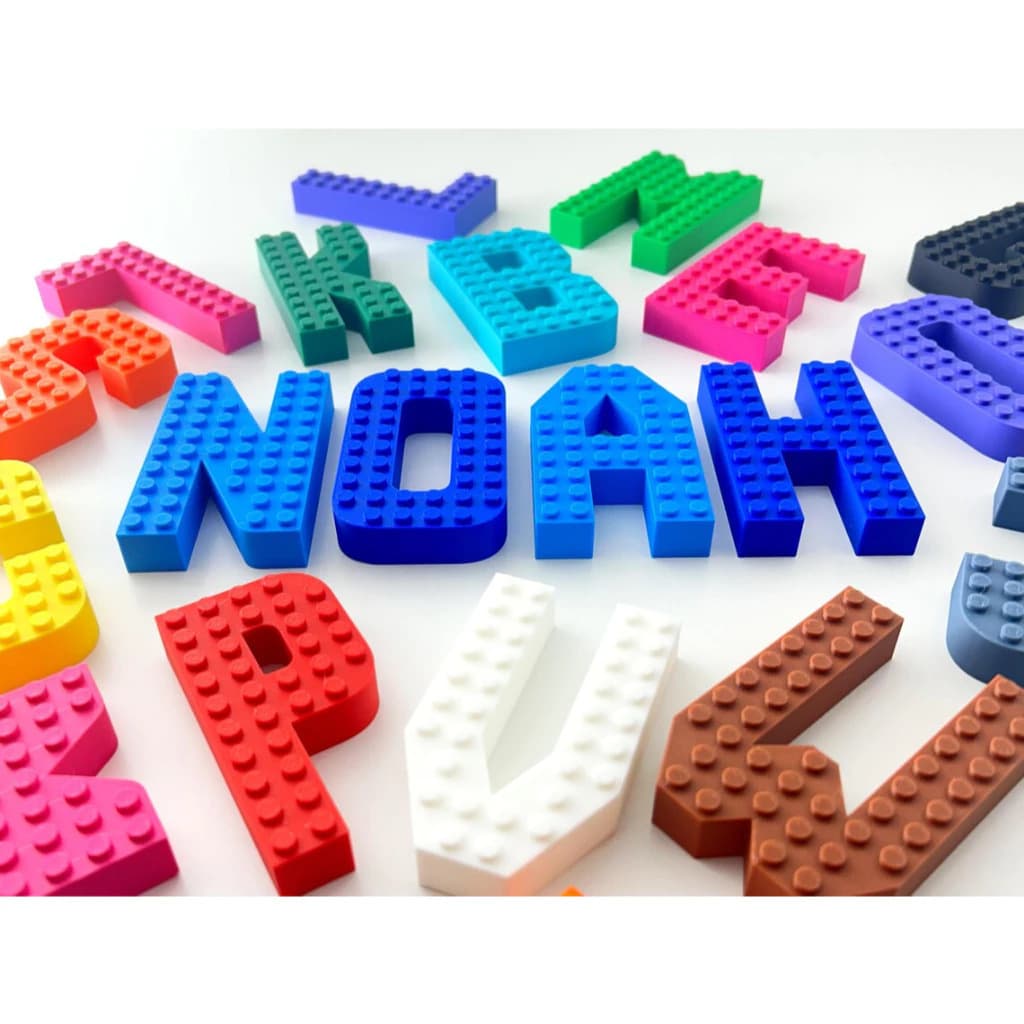Letreiro Nome Personalizado Estilo Blocos de montar