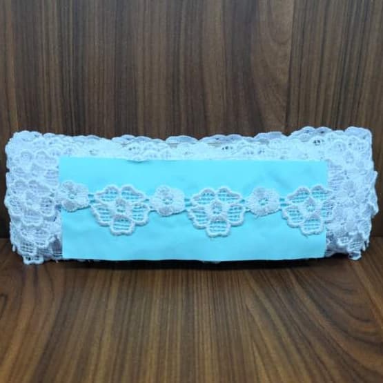 Renda Guipir YL145 13,7m x 8,1cm – Branco | Acabamento, Moda, Artesanato