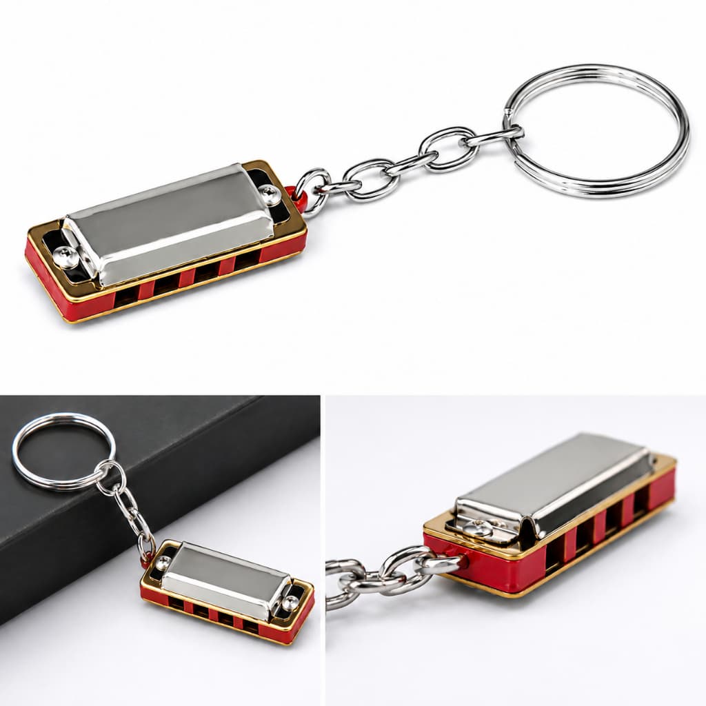 Chaveiro Gaita De Boca Mini Instrumento Musical