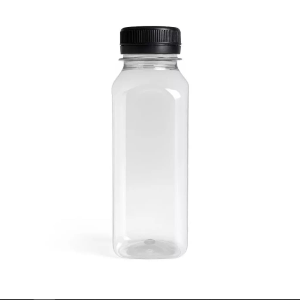 10 Garrafa Pet Plástica Tampa Com Lacre 300ml Descartável Transparente Suco Detox ENVIO IMEDIATO