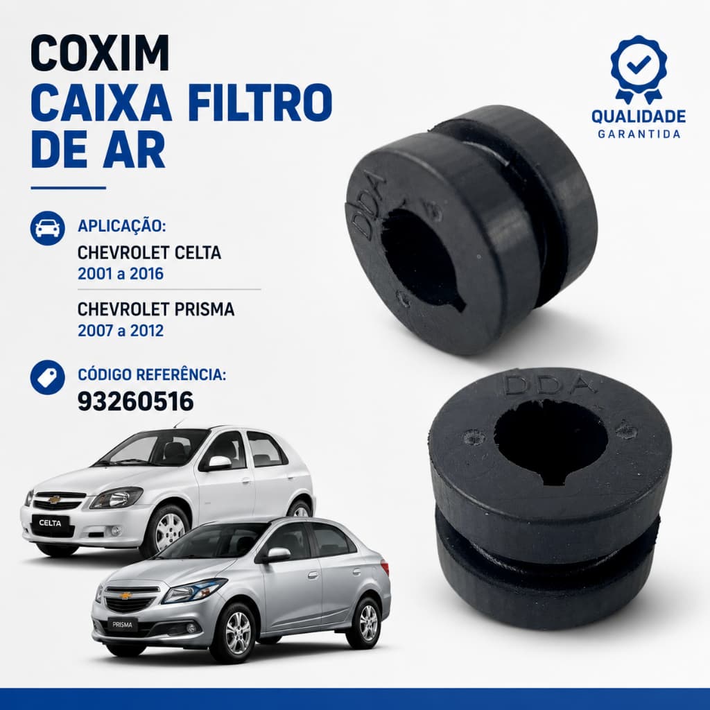 Coxim Caixa Filtro De Ar | Celta E Prisma 93260516