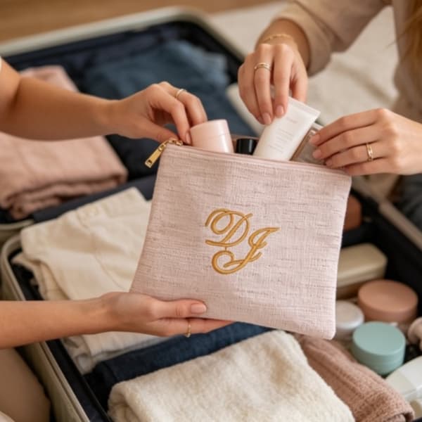 Kit 10/20/30 Necessaire com Bordado Exclusivo Personalizado