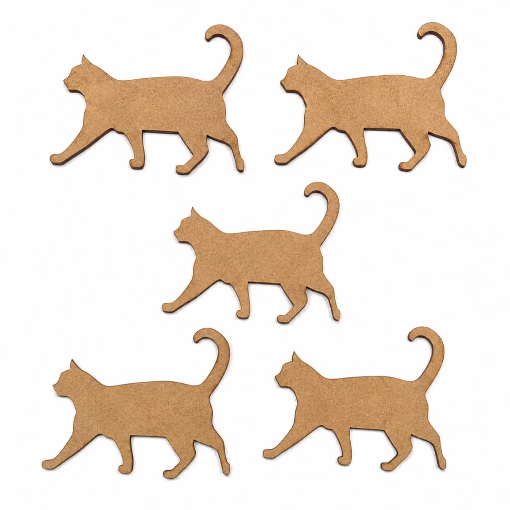 Kit Apliques Gato MDF Cru Decorativo Recortes Para Festa Painel Artesanato DIY Scrapbook Enfeites Personalizados