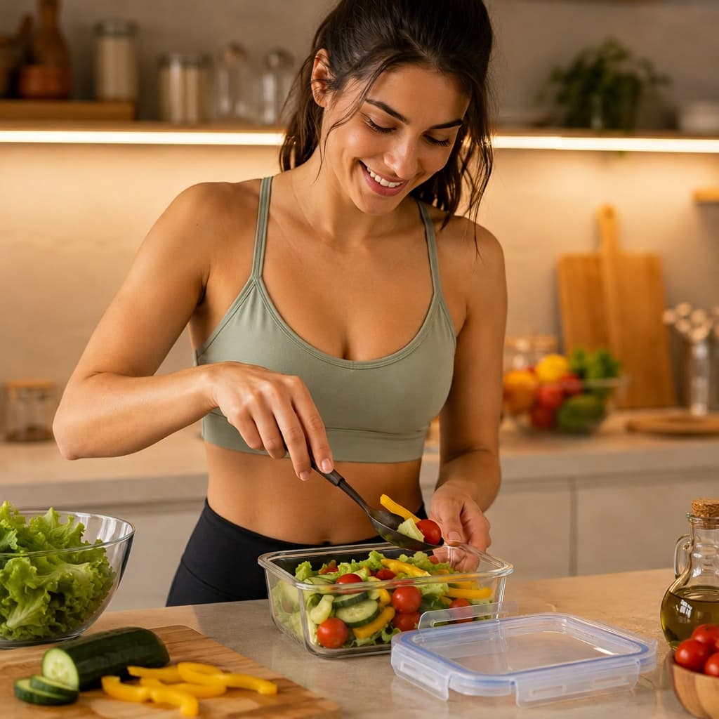 Kit Pote Hermético de Vidro Retangular 640ml – Armazenamento de Alimentos