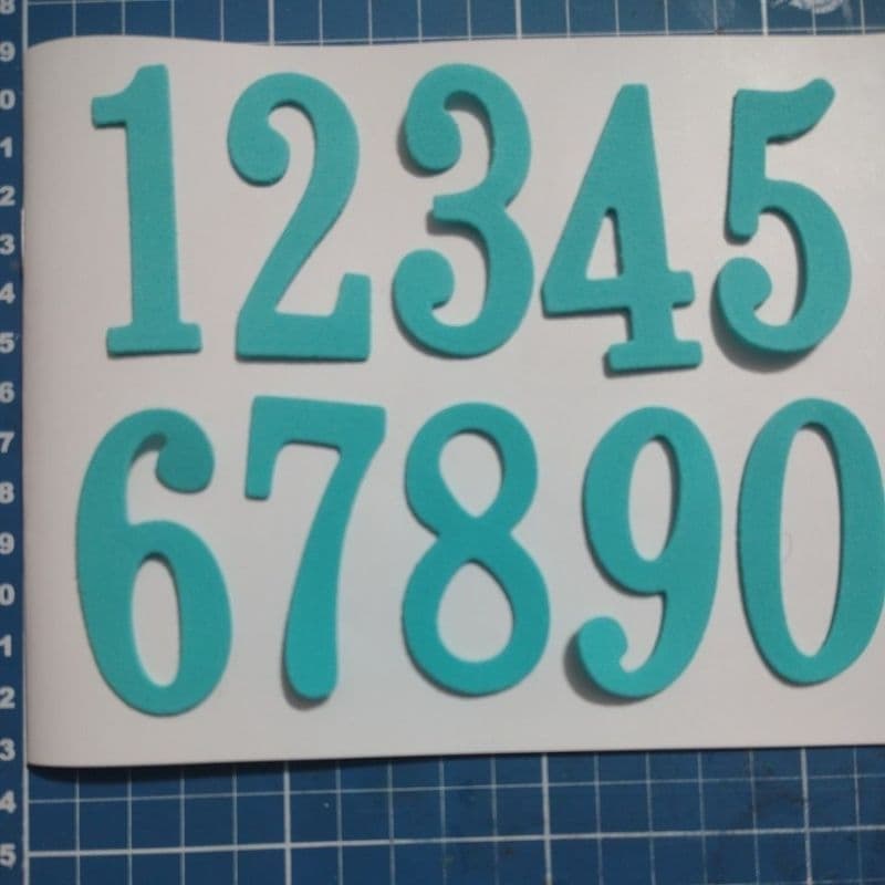 Recortes de números em Eva - 5,5cm para decoração de pedagógicos