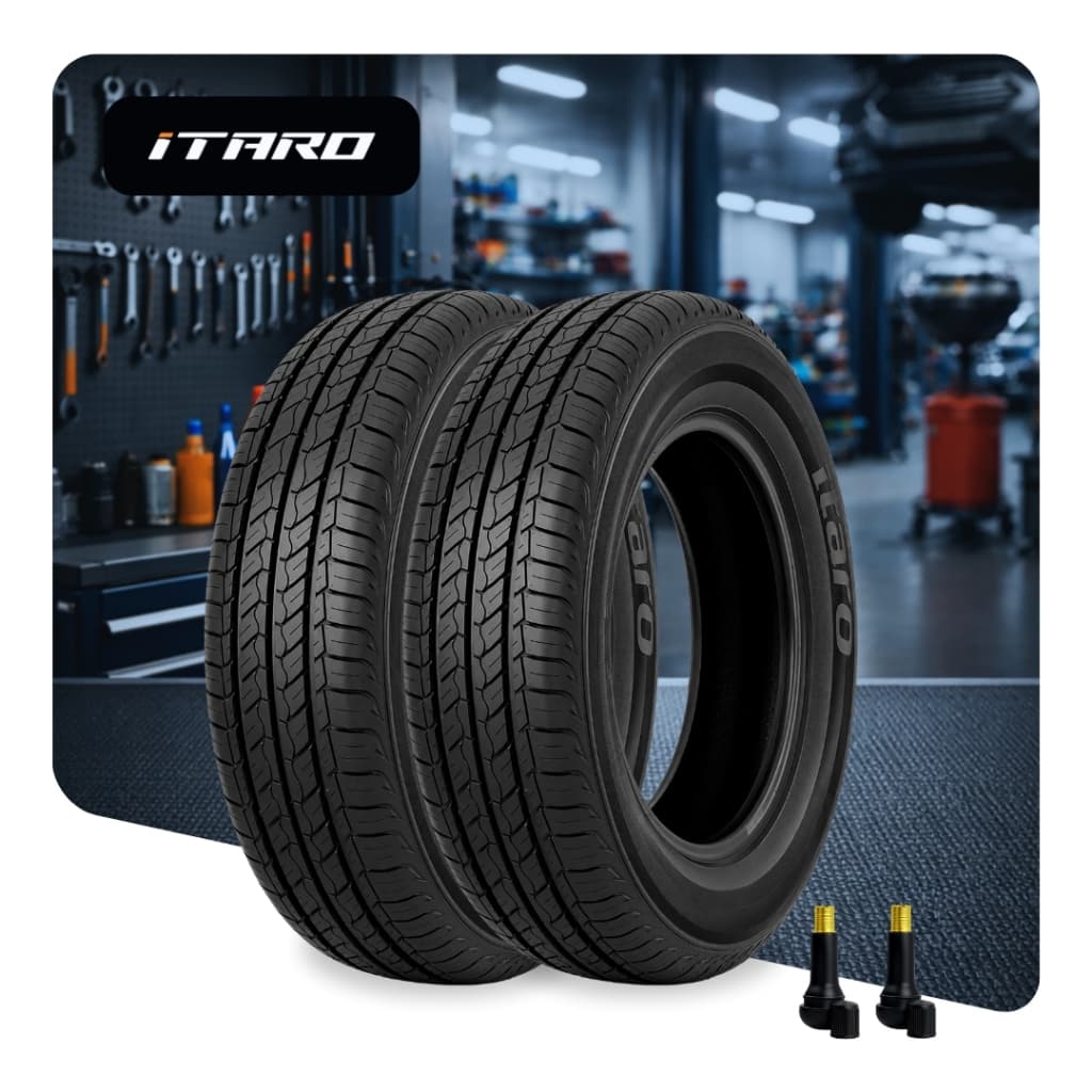 Conjunto com 2 Pneus Novos 175/65 Aro 14 Itaro 86T Reforçado XL Alta Durabilidade 420 Treadwear