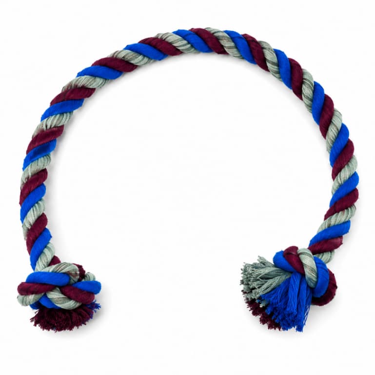 Mordedor Corda Brinquedo Pet Dental Bone 110cm - Cores Sortidas