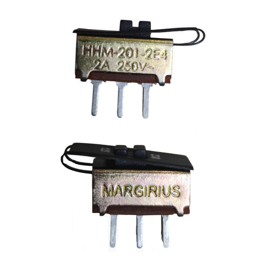 100 unidades Chave Seletor 125/230v HHM-201 2A ~ 250V Metálico