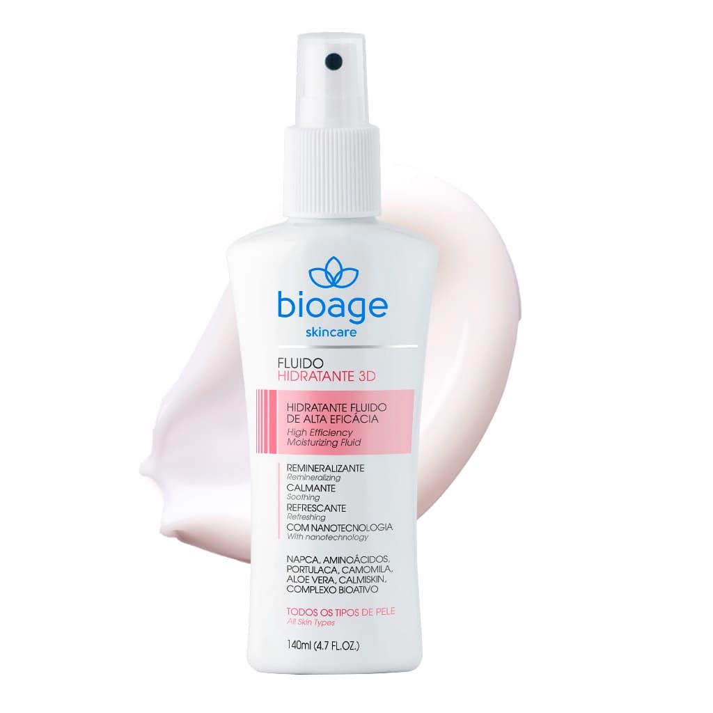 Bioage Fluido Hidratante Facial 3D 140ml