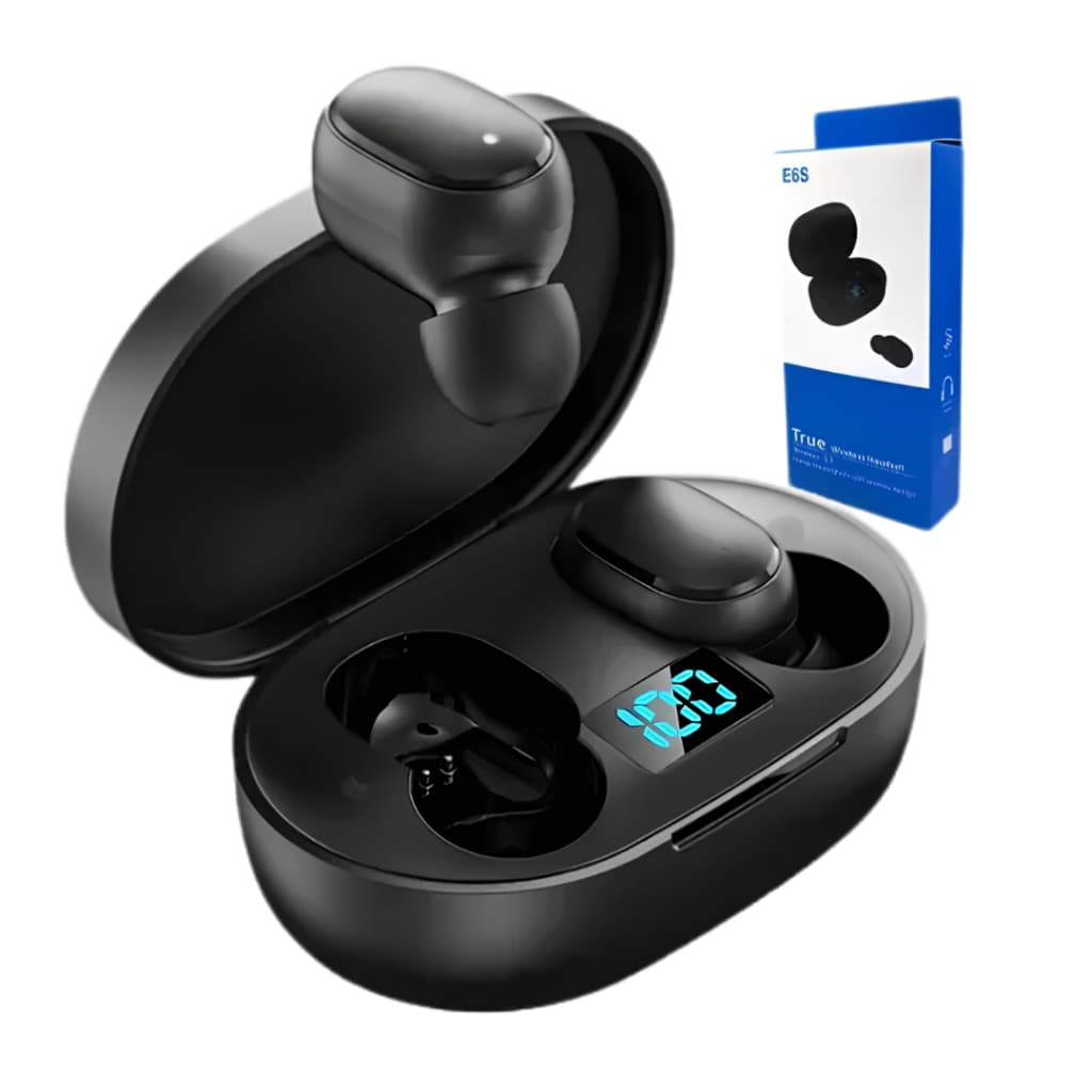 Fone de Ouvido Bluetooth TWS Sem Fio com Visor LED Estéreo Android iOS