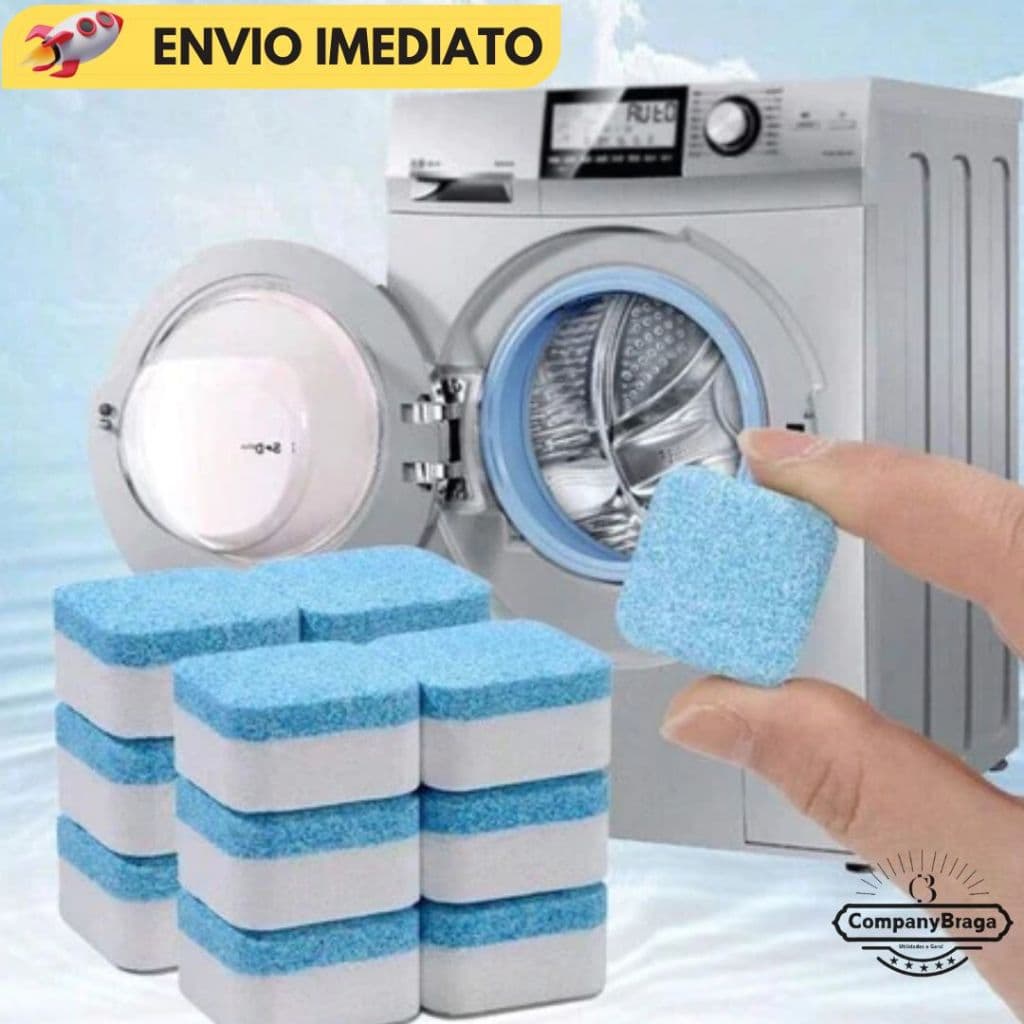 Kit Limpador Pastilha de máquina de lavar roupa, comprimido efervescente sólido para remover manchas
