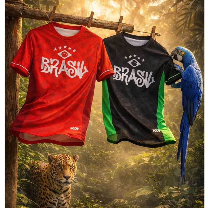 Camiseta Brasil Dry Fit Masculina Feminina Infantil Baby Look Academia Treino Futebol Torcida  2026