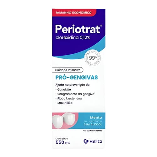Enxaguante Bucal Periotrat Menta 550ml Pro Gengivas