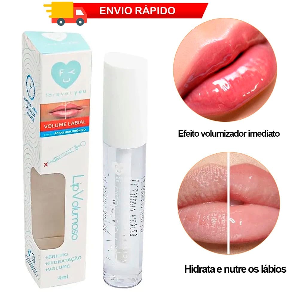 Gloss Lip Volumoso Forever You Incolor Brilhoso
