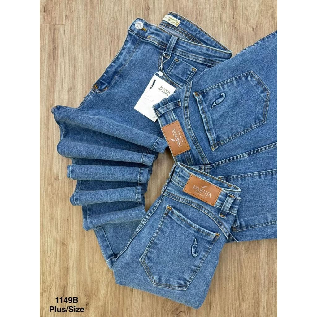 Calça plus size sal e pimenta Calça Feminina