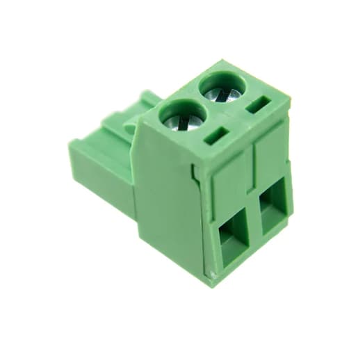 Borne Plug Para Cabo 2 Vias - Passo 5,08mm - 15,1mm - Verde