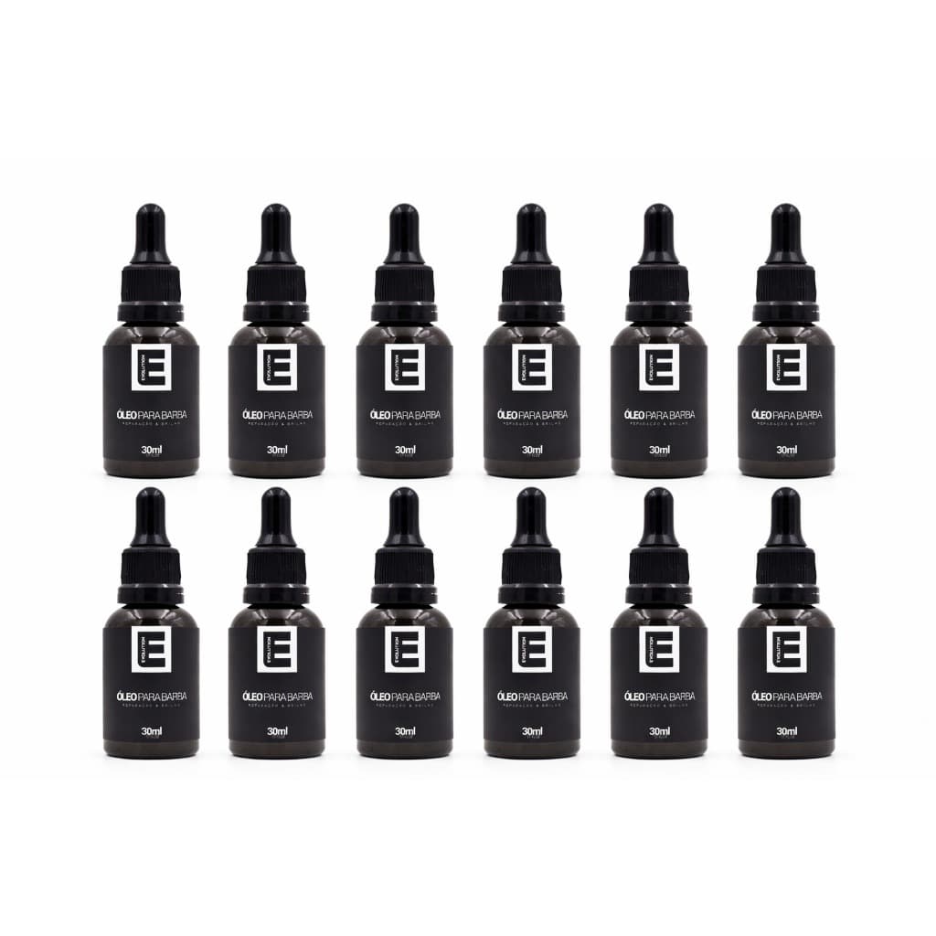 12 UNI DE OLEO PARA BARBA EVOLUTION BARBER MELHOR ESSENCIA