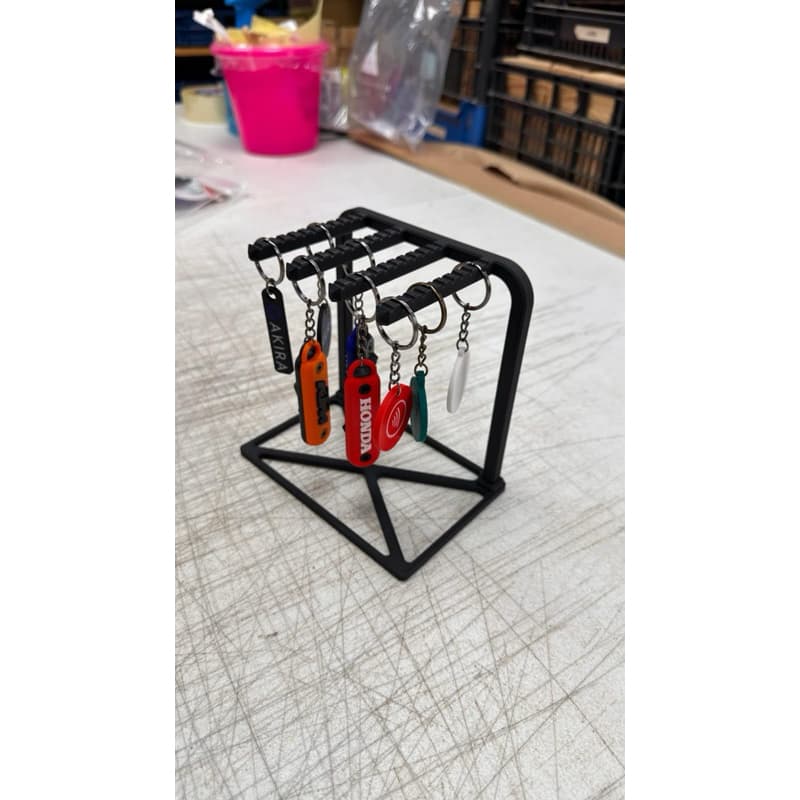 Expositor Premium para Chaveiros e Joias – Organizador 44 Itens com Base Estável 15cm