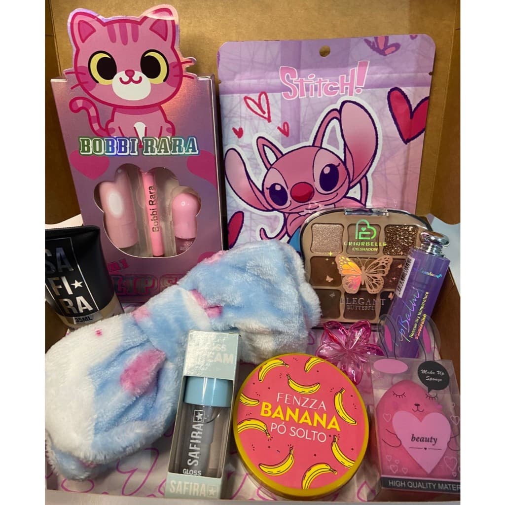BOX ENCANTADA PARA MENINAS - MAQUIAGEM E SKINCARE  (BOX PREMIUM)