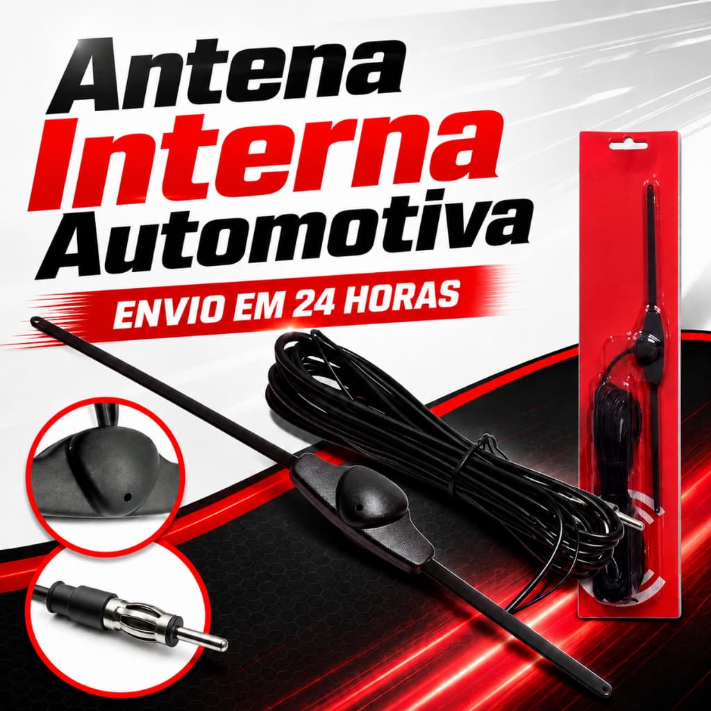 Antena Interna Automotiva universal carro caminhão van