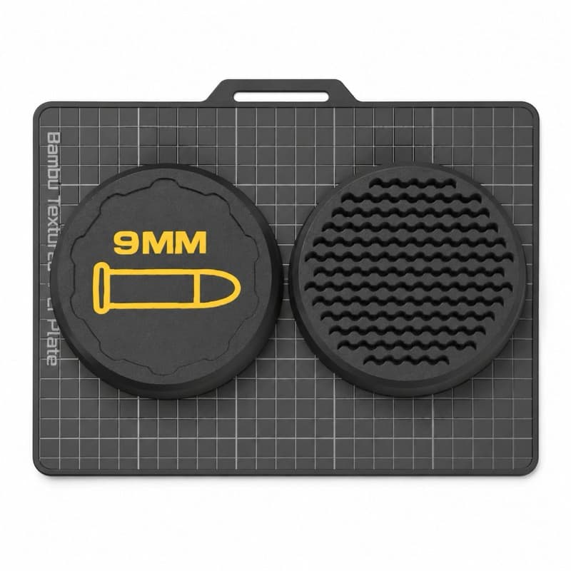 Porta Munição Rosqueável, 3D - 9MM, 40, 380, 45 ACP, 357 MAG, 38 SPL, Cores