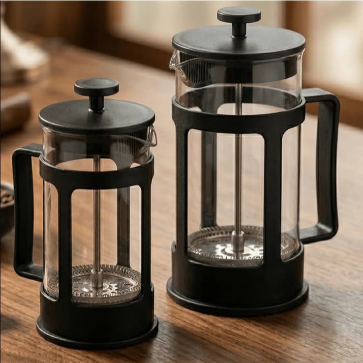 Cafeteira Prensa Francesa Capacidade 300 600ml Cafe Vidro Resistente Design Moderno
