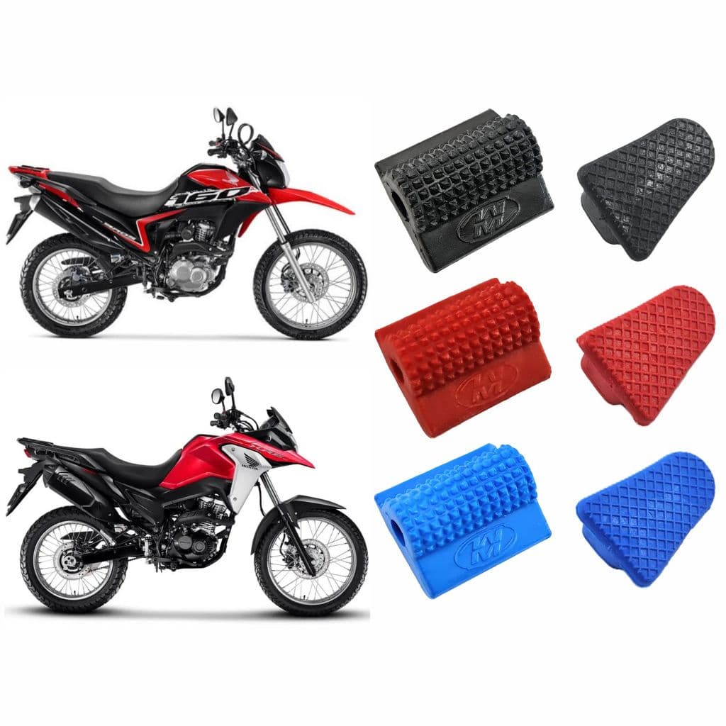 Kit protetor de tenis e freio sapato pedal marcha câmbio Bros 125 150 160 XRE 190 300 Sahara- Trtg