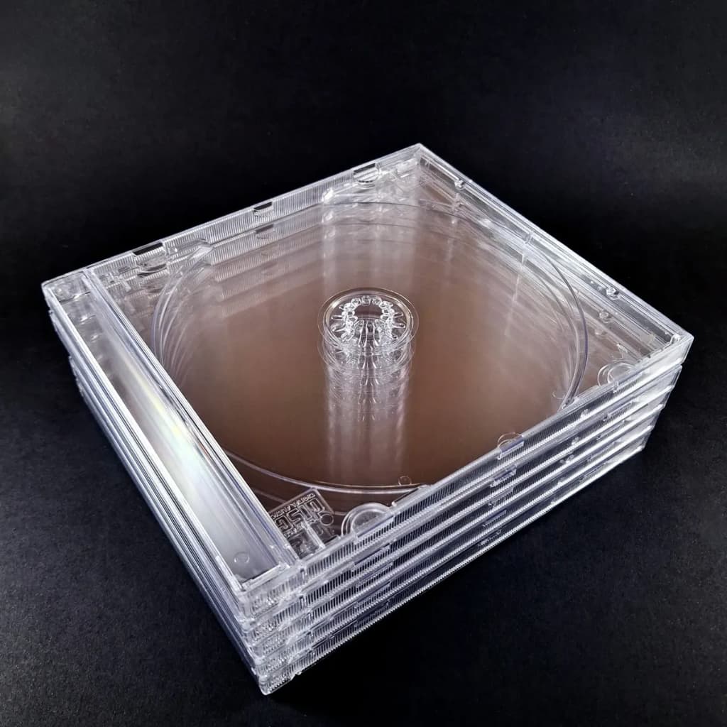 10 Unidades - Estojo / Box CD Transparente Modelo Padrão