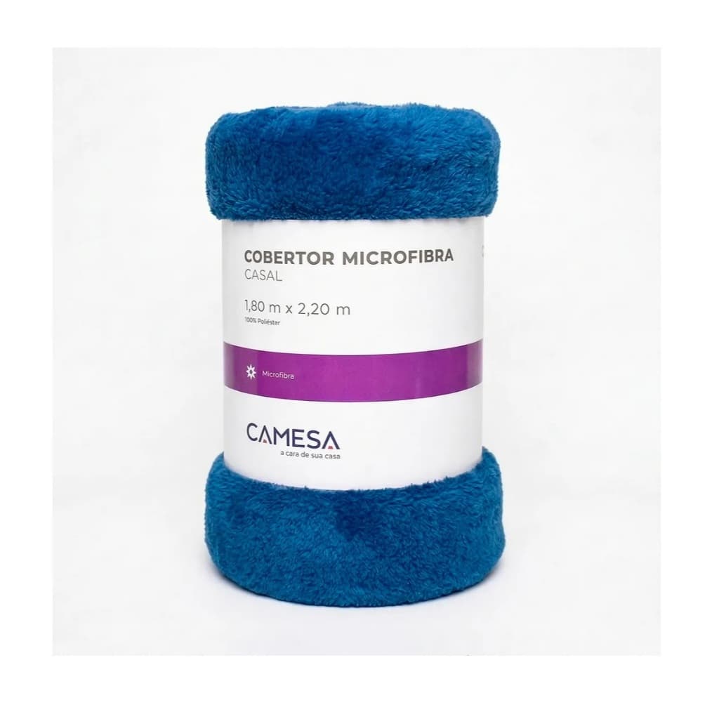 Manta Casal 180x220cm Microfibra Soft Macia Camesa