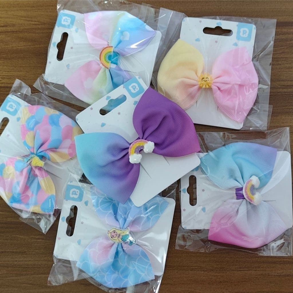 Laço de Cabelo Infantil com Aplique Pimpolho