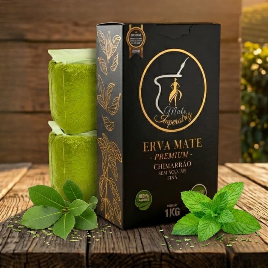 Erva Mate Imperatriz Mista Tradicional Menta 1 Kilo A Vácuo