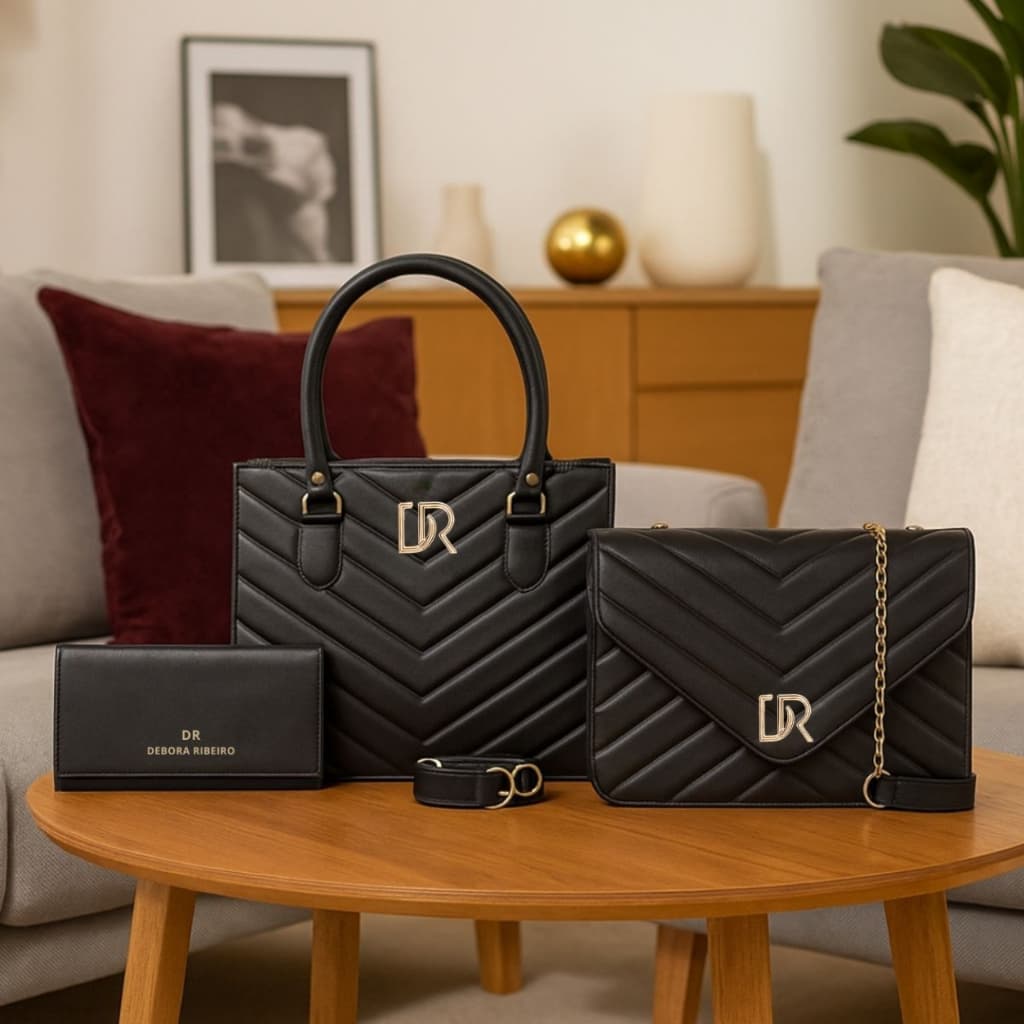 Kit 2 Bolsa Transversal De Ombro  + Carteira Promoção