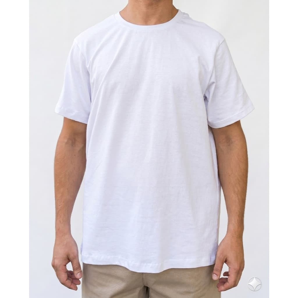 Camiseta Branca Uniforme Penal CDP CPP Presídio Penitenciária Malha Resistente Confortável Manga Curta Unissex