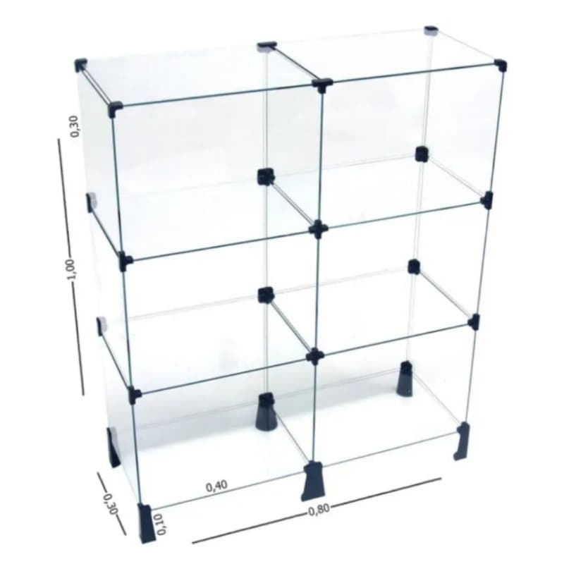 balcão modulado 80 cm prateleira de vidro prateleira de bolo suporte para bolo balcão de atendimento balcão modulado