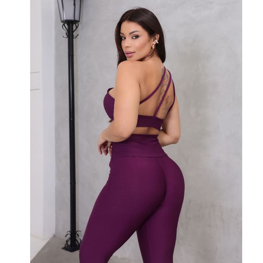 Calça e Top Academia Fitness Conjunto