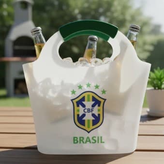 Bolsa Cooler Térmica Brasil  Bag Cooler Copa Balde Gelo Flexível Churrasco Brasil Cooler Bag Brasil