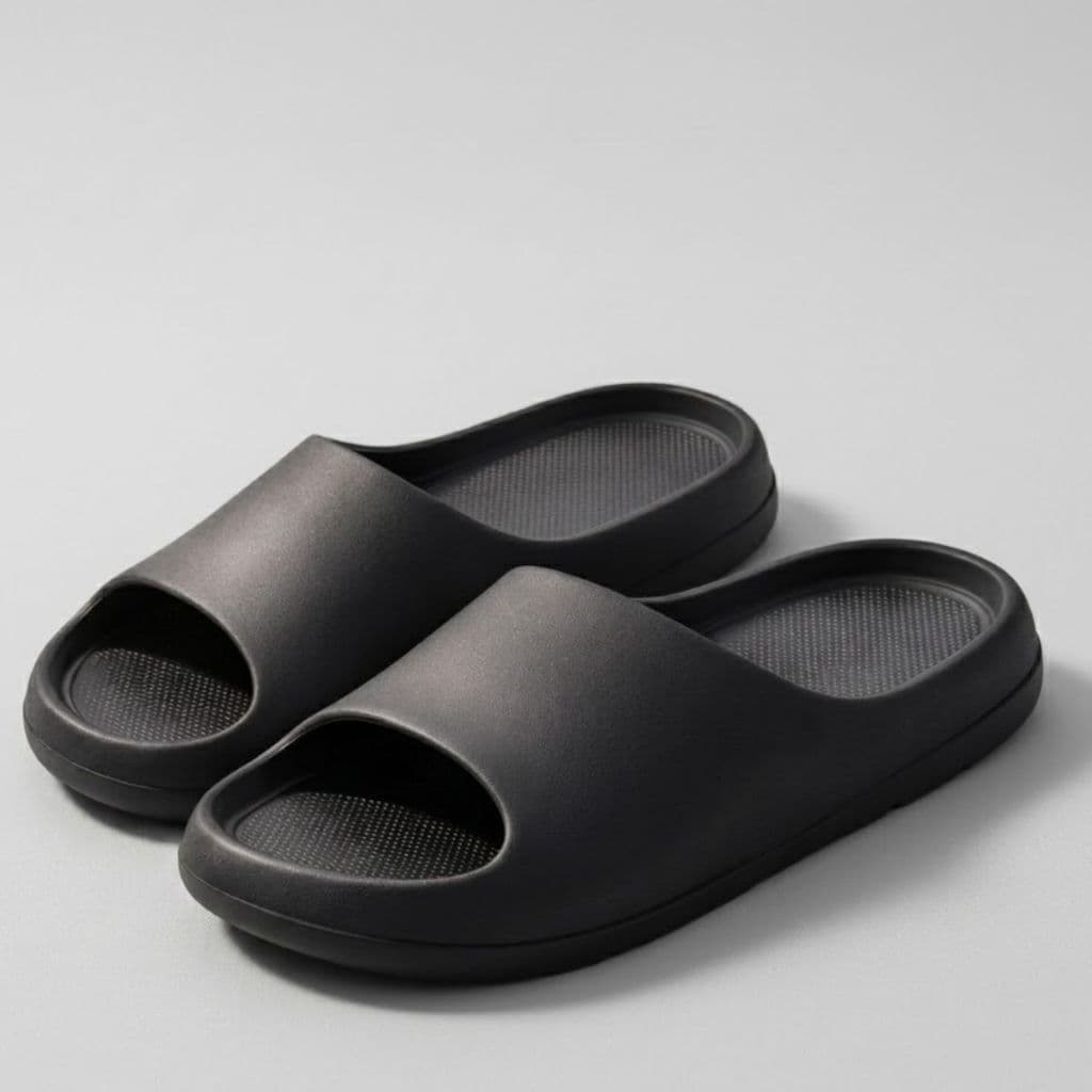 Chinelo Nuvem Slide Unissex Preto Lançamento Anatômico Confortável Tendência Masculino Feminino