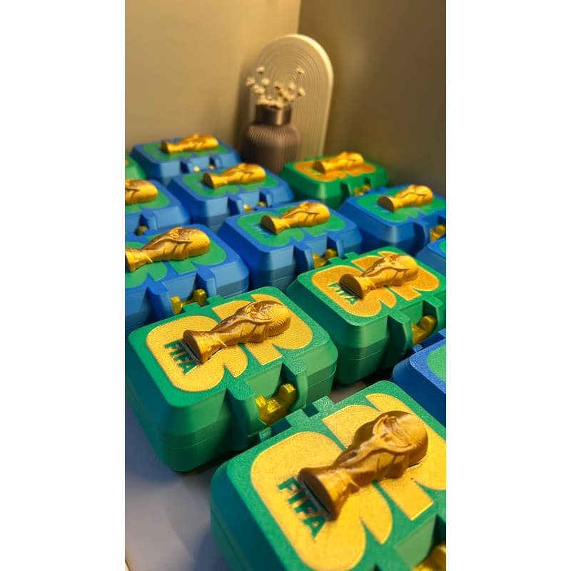 Porta Figurinhas Copa 2026 - Case Premium 3D com Logo Oficial