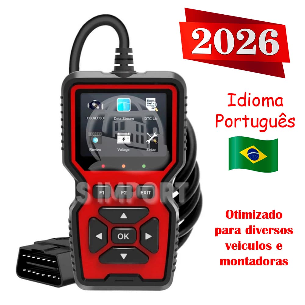 Scanner OBD2 Automotivo Portugues Apagar Falhas Diagnostico Defeitos Erro Motor